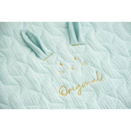 Couvre lit ovale pour berceau en coton - galopin Blanc+Bleu ciel+Bleu nuit+Jaune+Rose 7 - vertbaudet enfant 