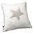 Coussin décoratif en coton étoile - merlin Blanc 1 - vertbaudet enfant 