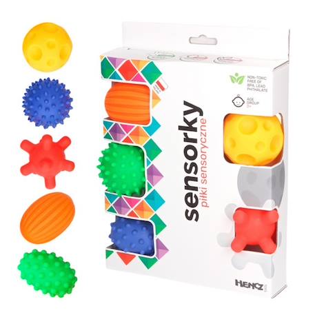 Balles sensorielles montessori – coffret de 5 dès la naissance Multicolore 1 - vertbaudet enfant 