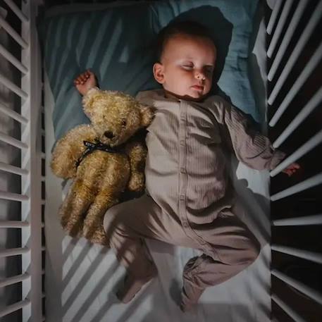 Lit bébé cododo évolutif  hajo en bois Blanc+Natural 4 - vertbaudet enfant 