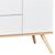 Commode 1 porte 3 tiroirs en bois - seventies Blanc+Blanc/marron 2 - vertbaudet enfant 