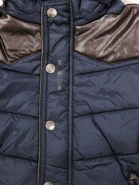 Doudoune zony garçon Marine+Noir 3 - vertbaudet enfant 