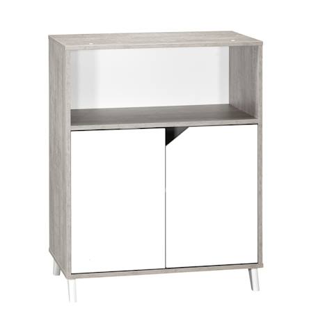 Commode à langer bébé en bois - scandi Blanc/beige+Blanc/gris 8 - vertbaudet enfant 