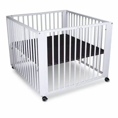 Parc bébé pliable moritz Blanc+Natural 1 - vertbaudet enfant 