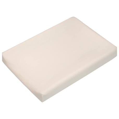 Housse de matelas à langer + éponge bambou jeanne Beige+Blanc+Bleu+Camel+Écru+Gris clair+Rose+Terracotta+Vert de gris 3 - vertbaudet enfant 