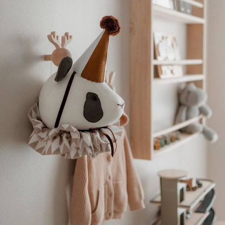 Trophée mural panda en lin – décoration chambre bébé enfant Beige 4 - vertbaudet enfant 