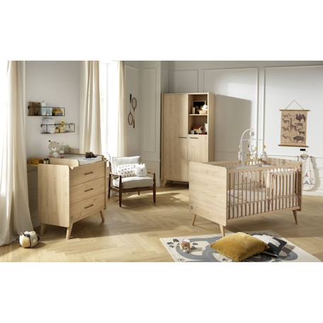 Lit bébé évolutif - arty Marron 5 - vertbaudet enfant 