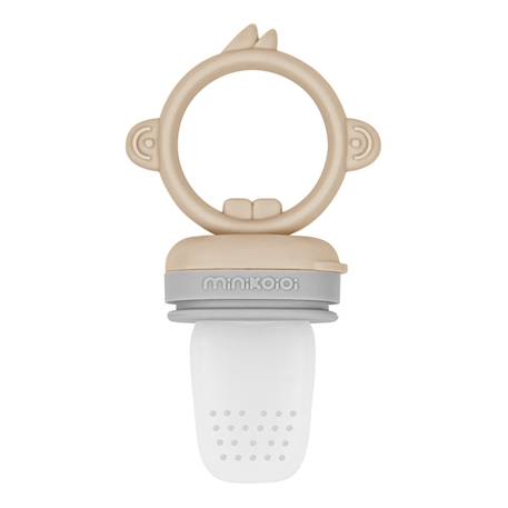 Grignoteur bébé en silicone innovant Bleu marine+Nude 7 - vertbaudet enfant 