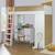 Lit mezzanine combiné memphis Blanc et bois 1 - vertbaudet enfant 