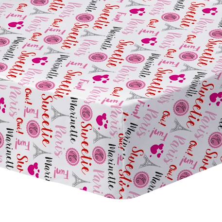 Drap housse imprimé 100% coton, miraculous heroine Rouge 1 - vertbaudet enfant 
