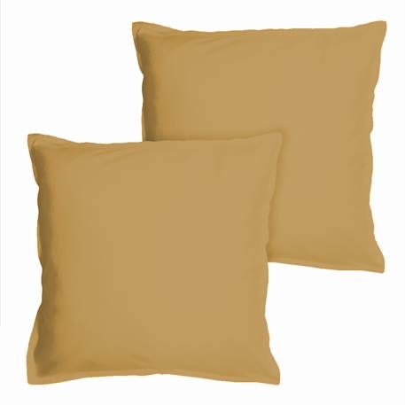 Set de 2 taies d'oreiller unies à volant, coton lavé Anthracite+Blanc+Bleu nuit+Caramel+Lichen+Lie de vin+Lin+Miel+Nude+Terre cuite 35 - vertbaudet enfant 