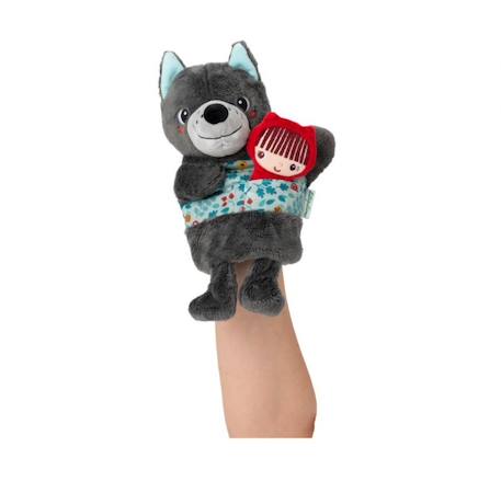 Marionnette à main louis le loup Gris 3 - vertbaudet enfant 