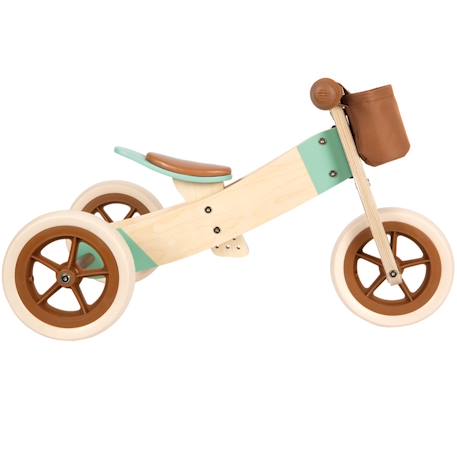 Draisienne tricycle 2 en 1 maxi brun caramel Marron 6 - vertbaudet enfant 