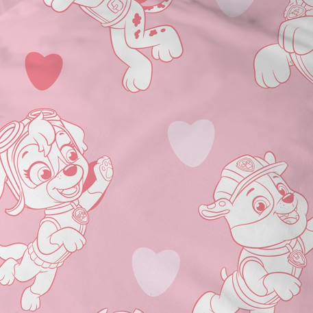 Parure de lit imprimée 100% coton, pat patrouille heart Rose 5 - vertbaudet enfant 