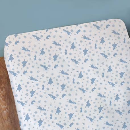 Drap-housse imprimé 100% coton, disney frozen 2 trio Blanc 3 - vertbaudet enfant 