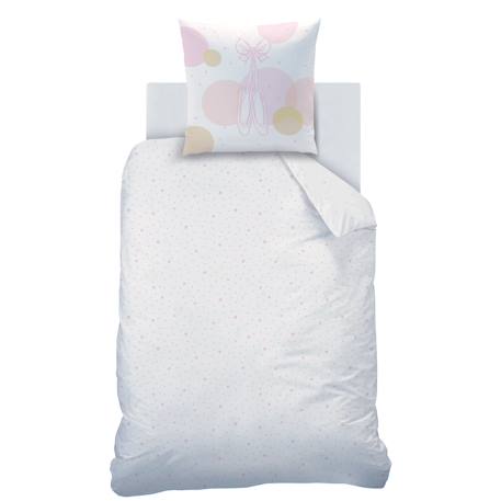 Parure de lit imprimée 100% coton, opéra Blanc, rose 5 - vertbaudet enfant 