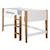 Lit superposé modulable gigogne bois massif romy Blanc et bois 4 - vertbaudet enfant 