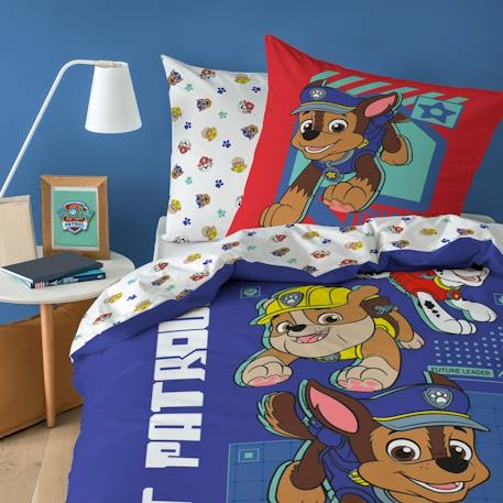 Parure de lit imprimée 100% coton, pat patrouille patou Bleu 1 - vertbaudet enfant 