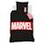 Parure de lit imprimée 100% coton, marvel home identity Noir, rouge 3 - vertbaudet enfant 