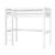 Pack lit mezzanine avec matelas bois massif aaron Blanc+Bois naturel 1 - vertbaudet enfant 