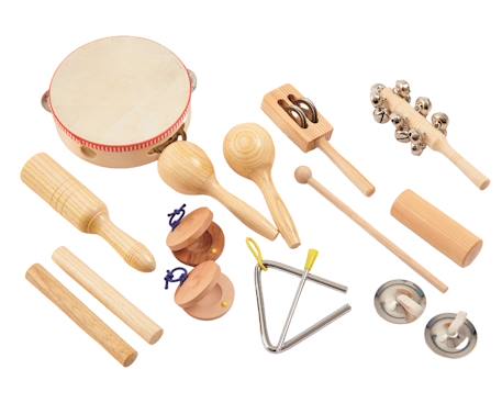 Set de 10 instruments de percussion Beige 1 - vertbaudet enfant 
