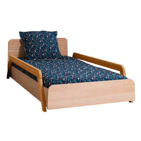 Pack lit enfant évolutif avec barrières et matelas bois massif dixia Blanc et bois+Bois 8 - vertbaudet enfant 