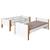 Lit superposé modulable gigogne bois massif romy Blanc et bois 5 - vertbaudet enfant 