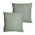 Set de 2 taies d'oreiller unies à volant, coton lavé Anthracite+Blanc+Bleu nuit+Caramel+Lichen+Lie de vin+Lin+Miel+Nude+Terre cuite 24 - vertbaudet enfant 