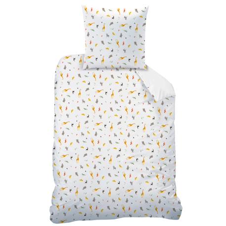 Parure de lit imprimée 100% coton, disney home le roi lion brousse Blanc 4 - vertbaudet enfant 
