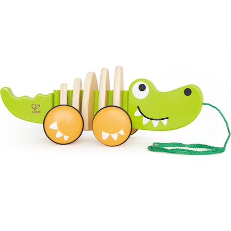Crocodile à tirer Vert 1 - vertbaudet enfant 