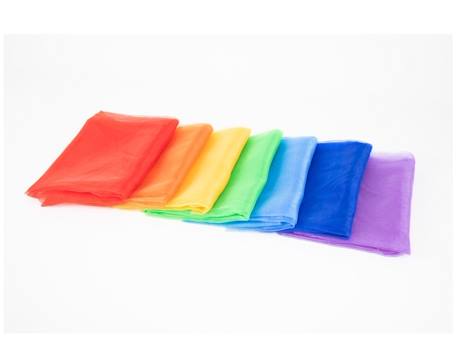 7 tissus organza arc-en-ciel Rouge 2 - vertbaudet enfant 
