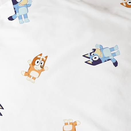 Parure de lit imprimée 100% coton, bluey hourra Bleu 5 - vertbaudet enfant 