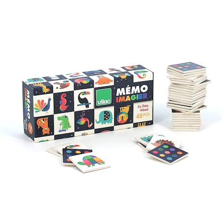 Mémo imagier andy westface Bleu 2 - vertbaudet enfant 
