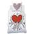 Parure de lit imprimée 100% coton, keith haring red love Blanc/rouge 3 - vertbaudet enfant 