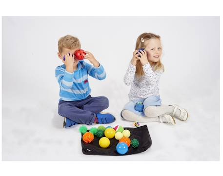 Set de 20 balles sensorielles Noir 3 - vertbaudet enfant 