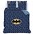 Parure de lit imprimée 100% coton, batman iconic Bleu nuit 6 - vertbaudet enfant 