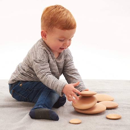 Galets en bois naturel Beige 5 - vertbaudet enfant 