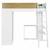 Lit mezzanine combiné memphis Blanc et bois 2 - vertbaudet enfant 