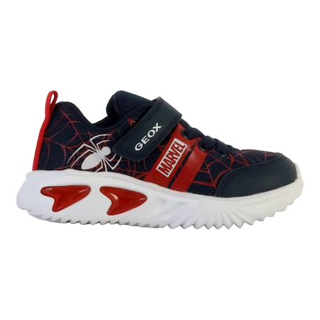 Baskets basses  à scratch Marine dk rouge 2 - vertbaudet enfant 