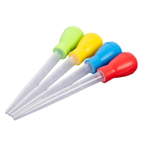 4 pipettes de mesure 30 ml Rouge 1 - vertbaudet enfant 