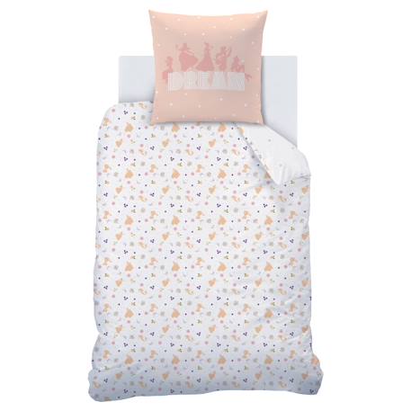 Parure de lit imprimée 100% coton, disney home princesse bal Blanc 4 - vertbaudet enfant 