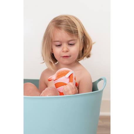 5 éponges de bain barboteurs marins Bleu 2 - vertbaudet enfant 