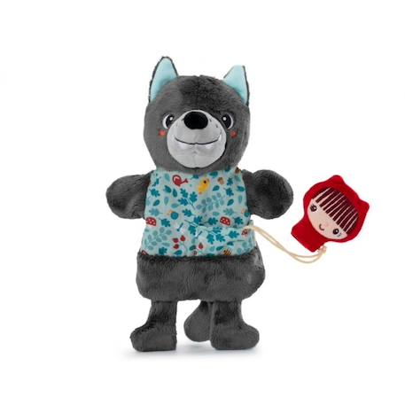 Marionnette à main louis le loup Gris 2 - vertbaudet enfant 