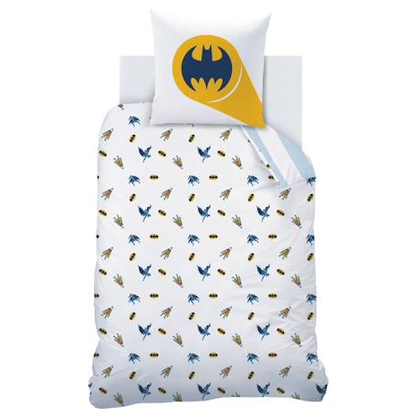 Parure de lit imprimée 100% coton, batman team Bleu 4 - vertbaudet enfant 