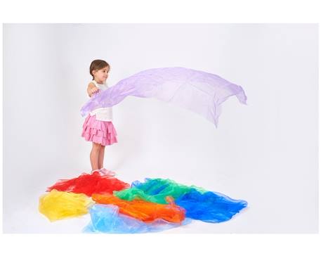 7 tissus organza arc-en-ciel Rouge 3 - vertbaudet enfant 