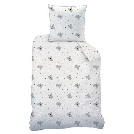 Parure de lit imprimée 100% coton, koalas Ecru 4 - vertbaudet enfant 