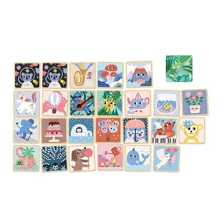 Jeu mémo imagier michelle carlslund Bleu 2 - vertbaudet enfant 