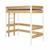 Lit mezzanine bois massif tino Blanc et bois+Bois naturel+Noir et bois 1 - vertbaudet enfant 