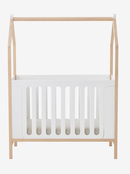 Lit bébé cabane coconut transformable banquette blanc 12 - vertbaudet enfant 