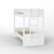 Lit superposé bois massif elora Blanc+Bois naturel 2 - vertbaudet enfant 